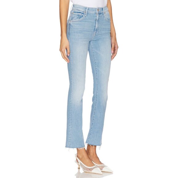 NWT Mother Insider Ankle Fray in Friendly Reminder High Crop Bootcut Jeans 27 - Picture 3 of 13